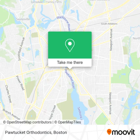 Pawtucket Orthodontics map