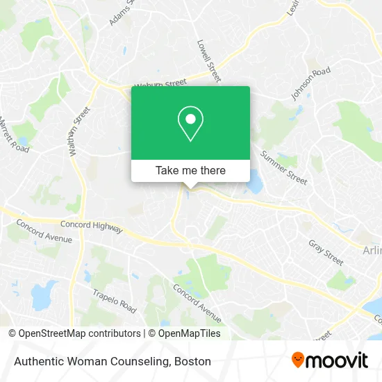 Authentic Woman Counseling map