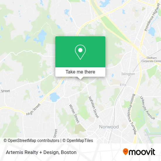 Artemis Realty + Design map