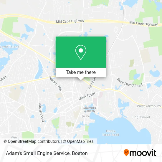 Adam's Small Engine Service map