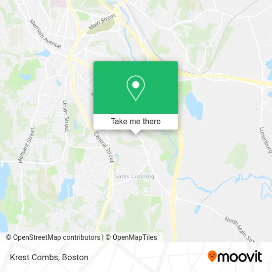 Krest Combs map