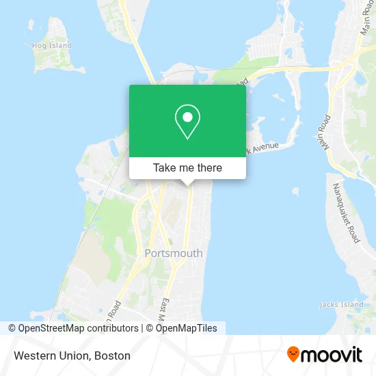 Western Union map