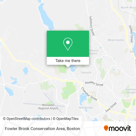 Fowler Brook Conservation Area map