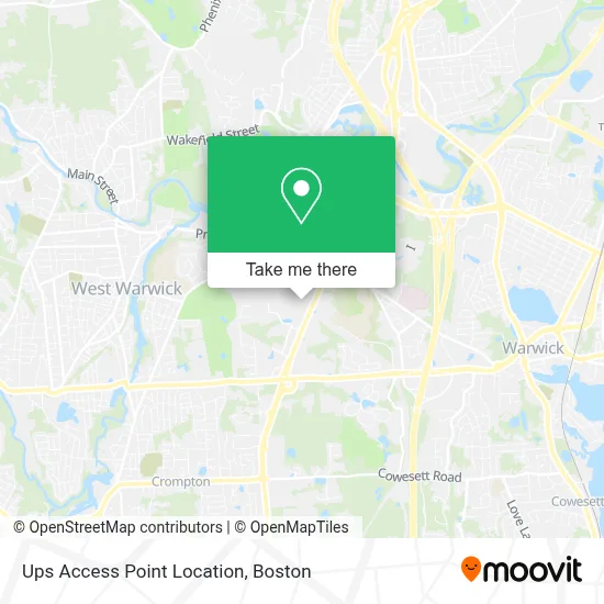 Ups Access Point Location map