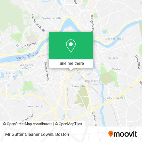 Mr Gutter Cleaner Lowell map