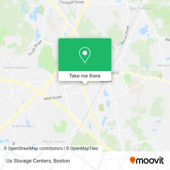 Us Storage Centers map