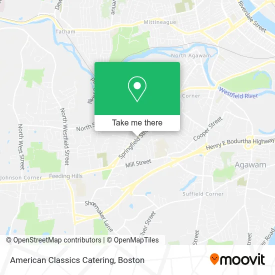 American Classics Catering map