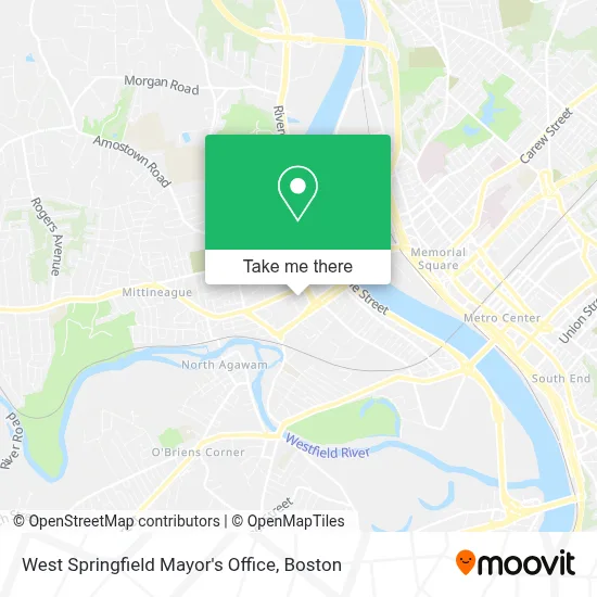 West Springfield Mayor's Office map