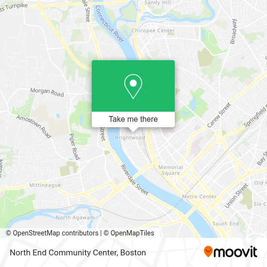 North End Community Center map