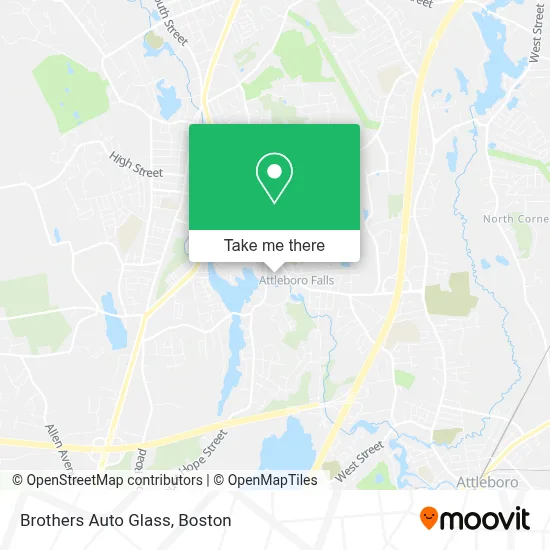 Brothers Auto Glass map