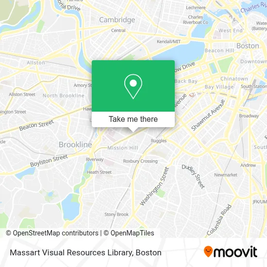 Massart Visual Resources Library map