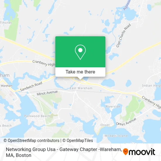 Networking Group Usa - Gateway Chapter -Wareham, MA map