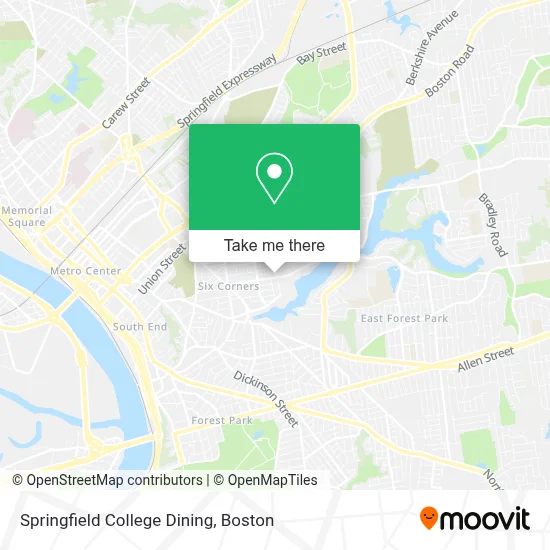 Springfield College Dining map