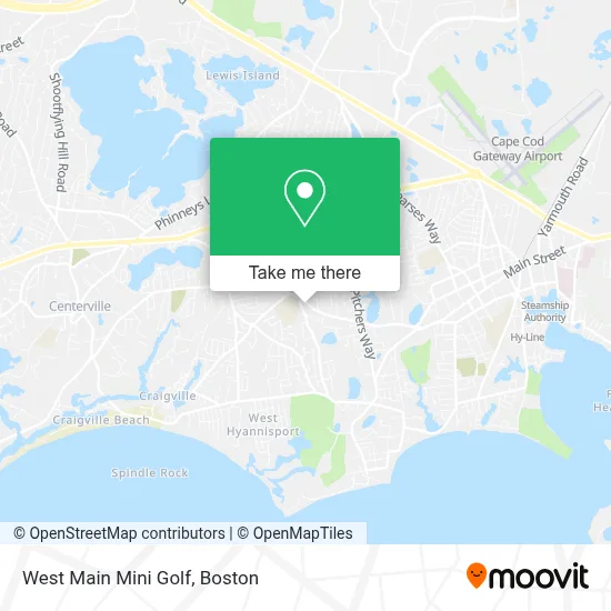 West Main Mini Golf map