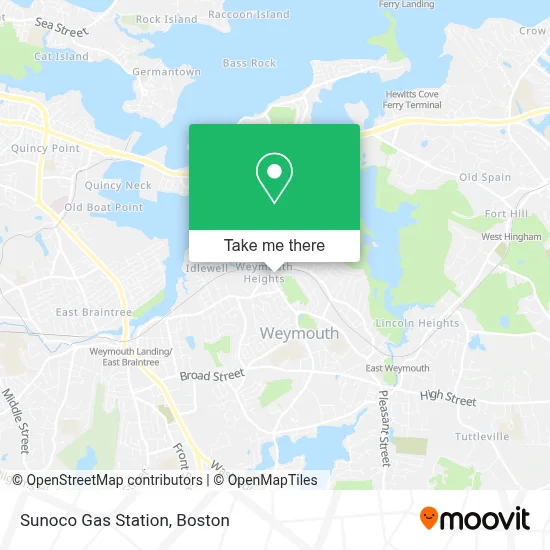 Sunoco Gas Station map