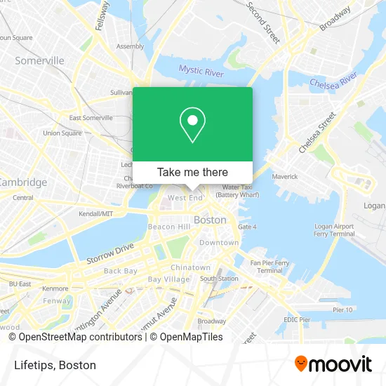 Lifetips map