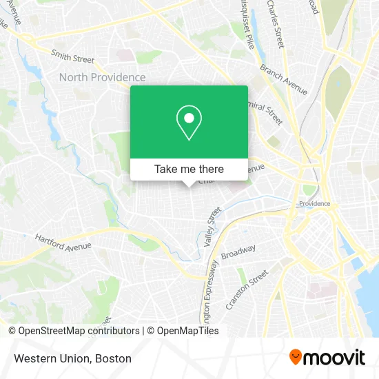 Western Union map