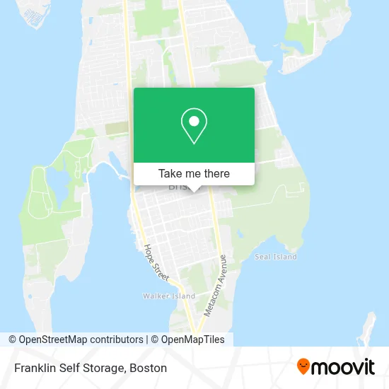 Franklin Self Storage map