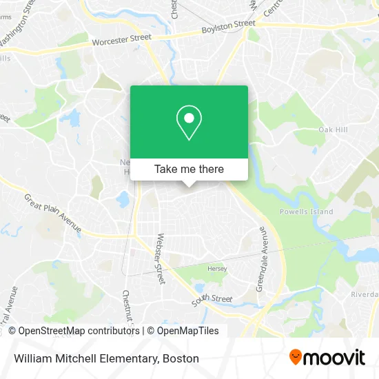 William Mitchell Elementary map