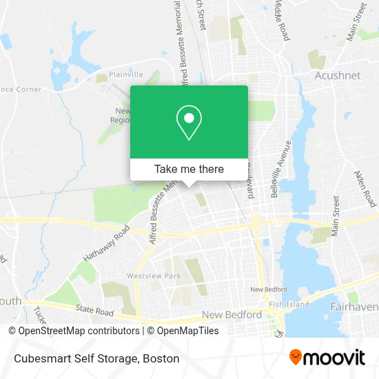Cubesmart Self Storage map