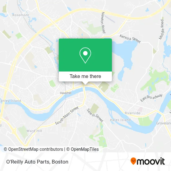 O'Reilly Auto Parts map