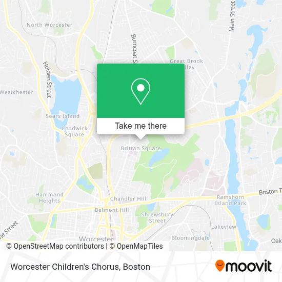 Worcester Children's Chorus map