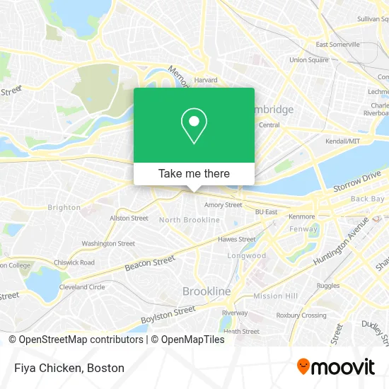 Fiya Chicken map