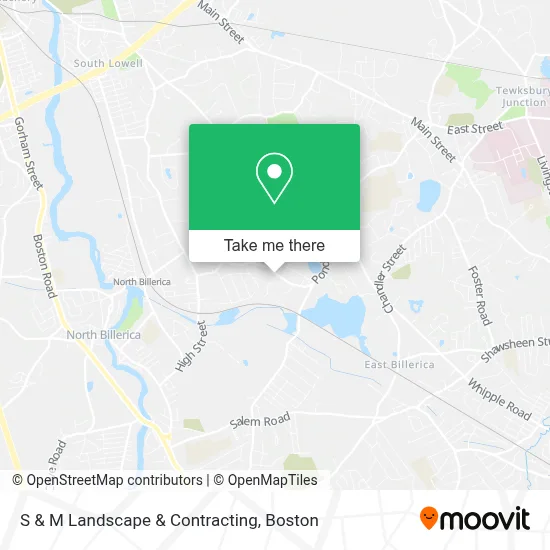 S & M Landscape & Contracting map