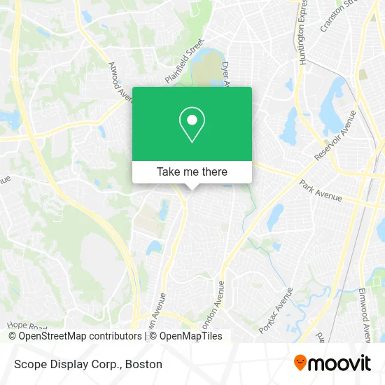 Scope Display Corp. map