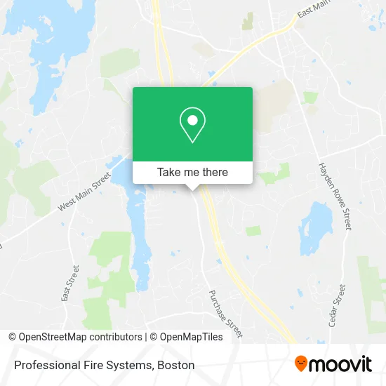Professional Fire Systems map
