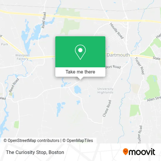 The Curiosity Stop map