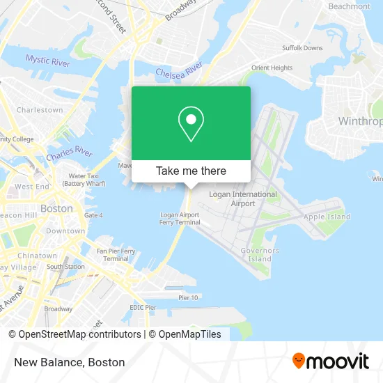 New Balance map