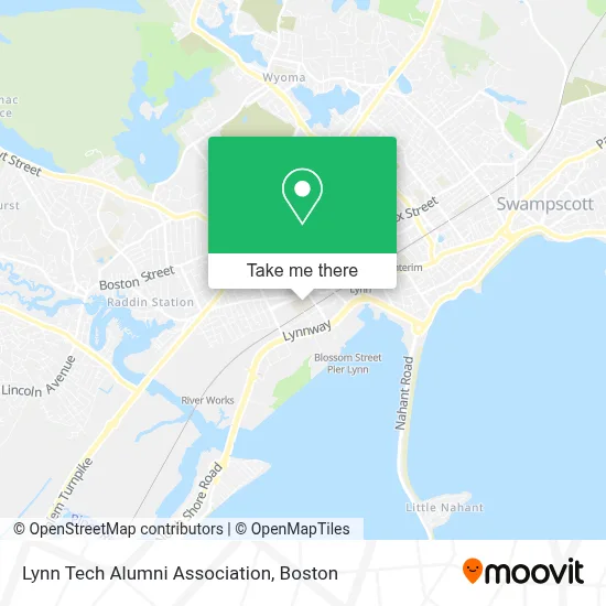 Lynn Tech Alumni Association map