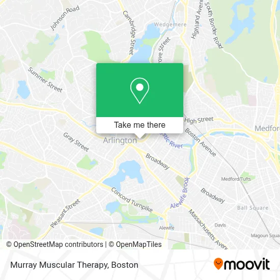 Murray Muscular Therapy map