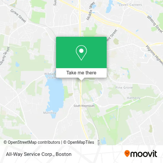 All-Way Service Corp. map