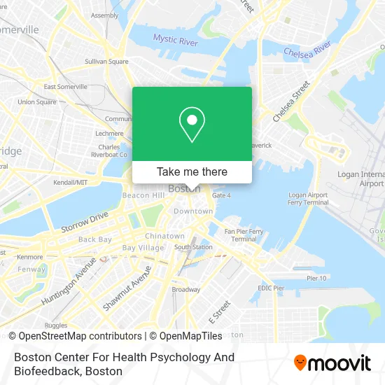 Boston Center For Health Psychology And Biofeedback map