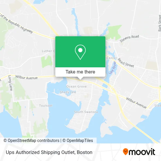 Ups Authorized Shipping Outlet map