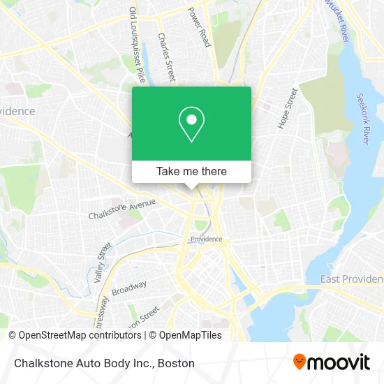 Chalkstone Auto Body Inc. map