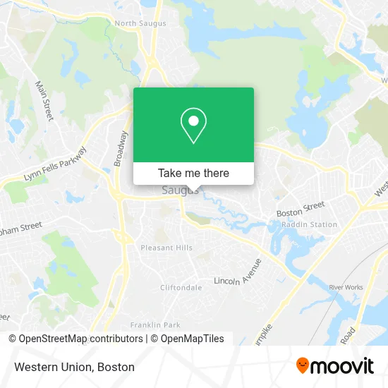 Western Union map