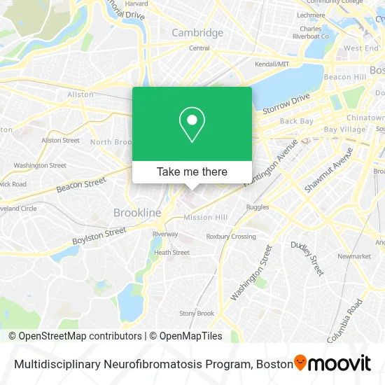 Multidisciplinary Neurofibromatosis Program map