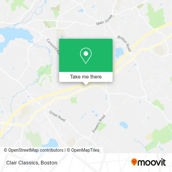 Clair Classics map