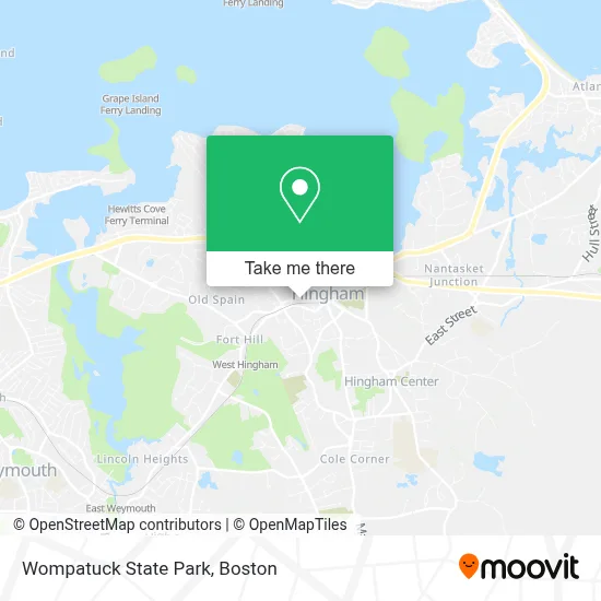 Wompatuck State Park map