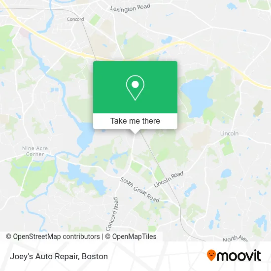 Joey's Auto Repair map