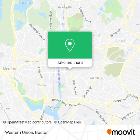 Western Union map
