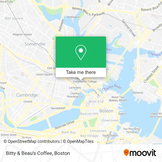 Bitty & Beau's Coffee map