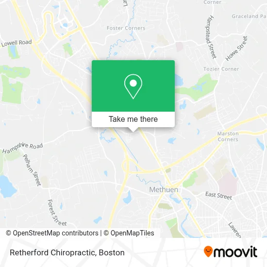 Retherford Chiropractic map