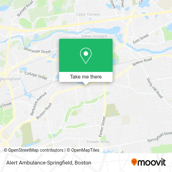 Alert Ambulance-Springfield map