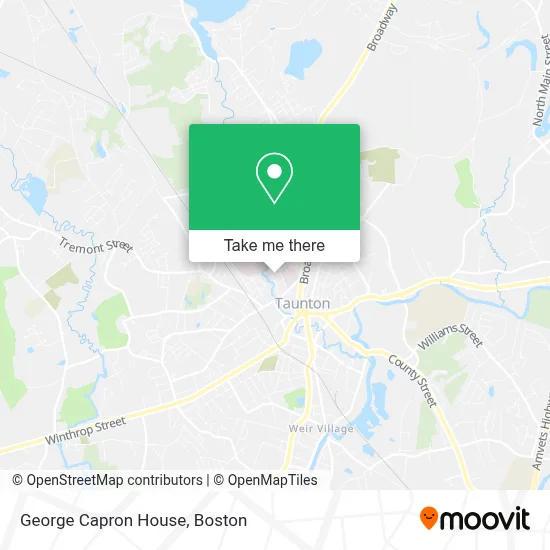 George Capron House map