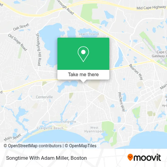 Songtime With Adam Miller map