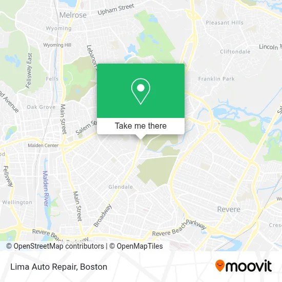 Lima Auto Repair map